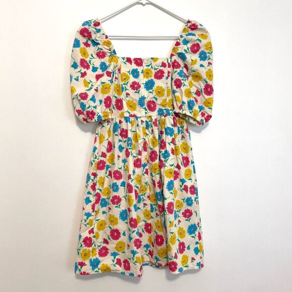 NEW NWT LCW CASUAL / LC WAIKIKI Square Neck Floral Balloon Sleeve Poplin Dress - Picture 12 of 15